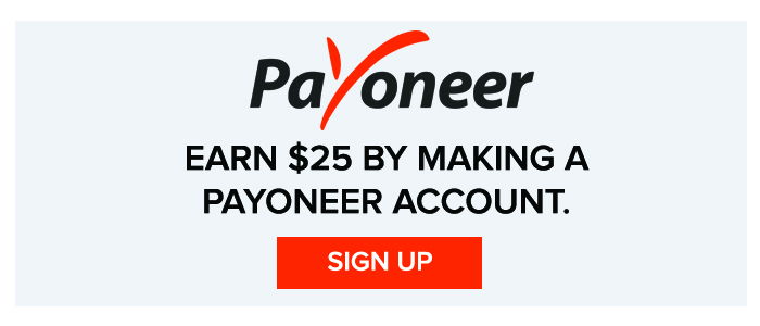 Get $25 Bonus on Signup from Payoneer