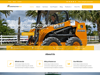 Download Free Construction Field WordPress Theme