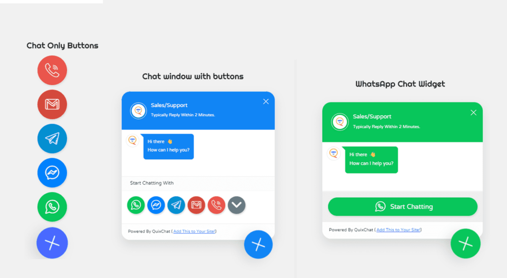 Quixchat- WhatsApp Chat Widget