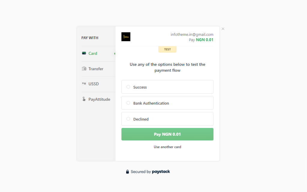 PayStack Checkout Epoll