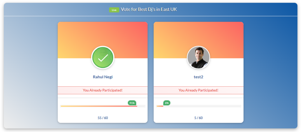 PayStack Success Vote Epoll