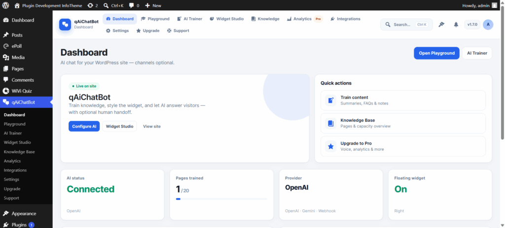 Ai Chat Bot Dashboard