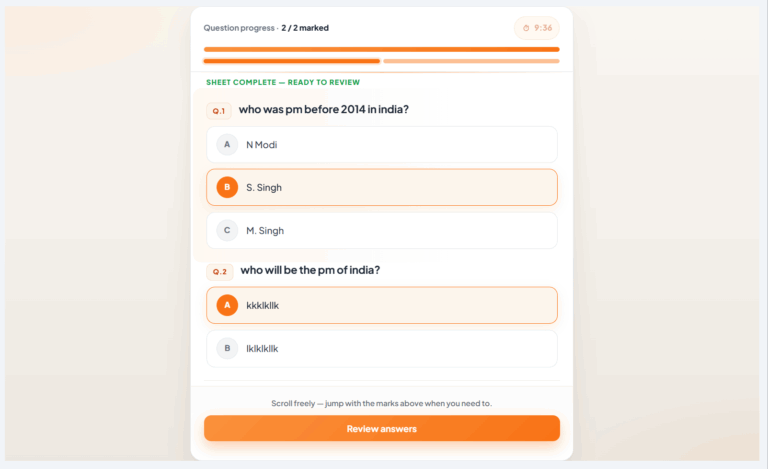 Quiz Preview Multiple Questions